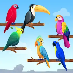 Скачать Сортировка по цвету птицы [MOD Бесконечные деньги] + [MOD Меню] на Андроид