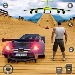 Скачать GT Car Stunt : Ramp Car Stunts [MOD Бесконечные деньги] + [MOD Меню] на Андроид