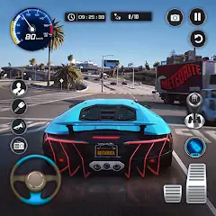 Скачать Traffic Driving Car Simulator [MOD Много монет] + [MOD Меню] на Андроид
