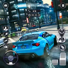 Скачать Driving Real Race City 3D [MOD Много монет] + [MOD Меню] на Андроид