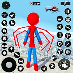 Скачать Игра герой летающего паука [MOD Много денег] + [MOD Меню] на Андроид