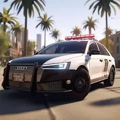 Скачать US Police Car Chase Simulator [MOD Бесконечные монеты] + [МОД Меню] на Андроид