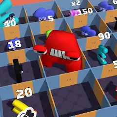 Скачать Alphabet Battle: Room Maze [MOD Бесконечные монеты] + [МОД Меню] на Андроид