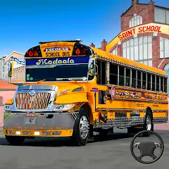 Скачать School Bus Transport Simulator [MOD Много монет] + [MOD Меню] на Андроид