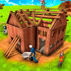 Скачать Carpenter Wood House Builder [MOD Много монет] + [MOD Меню] на Андроид