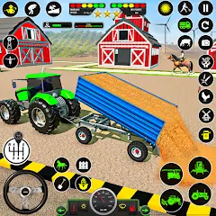 Скачать Tractor Farming: Tractor Games [MOD Много монет] + [MOD Меню] на Андроид