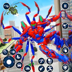 Скачать Spider Robot: Robot Car Games [MOD Много монет] + [MOD Меню] на Андроид