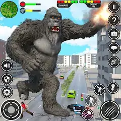 Скачать Angry Gorilla: City Rampage [MOD Много денег] + [MOD Меню] на Андроид