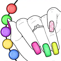 Скачать Glitter Nail Coloring Game [Премиум версия] на Андроид