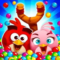 Скачать Angry Birds POP Bubble Shooter [MOD Бесконечные деньги] + [MOD Меню] на Андроид
