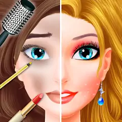 Скачать игры для девочек, макияж мода [MOD Много монет] + [MOD Меню] на Андроид