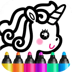Скачать Bini Рисование Рисовалка детей [MOD Много денег] + [MOD Меню] на Андроид
