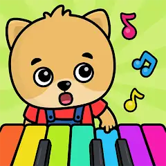 Скачать Детское пианино для малышей [MOD Много денег] + [MOD Меню] на Андроид