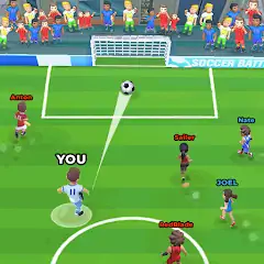 Скачать Футбол: Soccer Battle [MOD Бесконечные монеты] + [MOD Меню] на Андроид