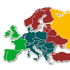 Скачать Викторина Карта Европы - Стран [MOD Много монет] + [MOD Меню] на Андроид
