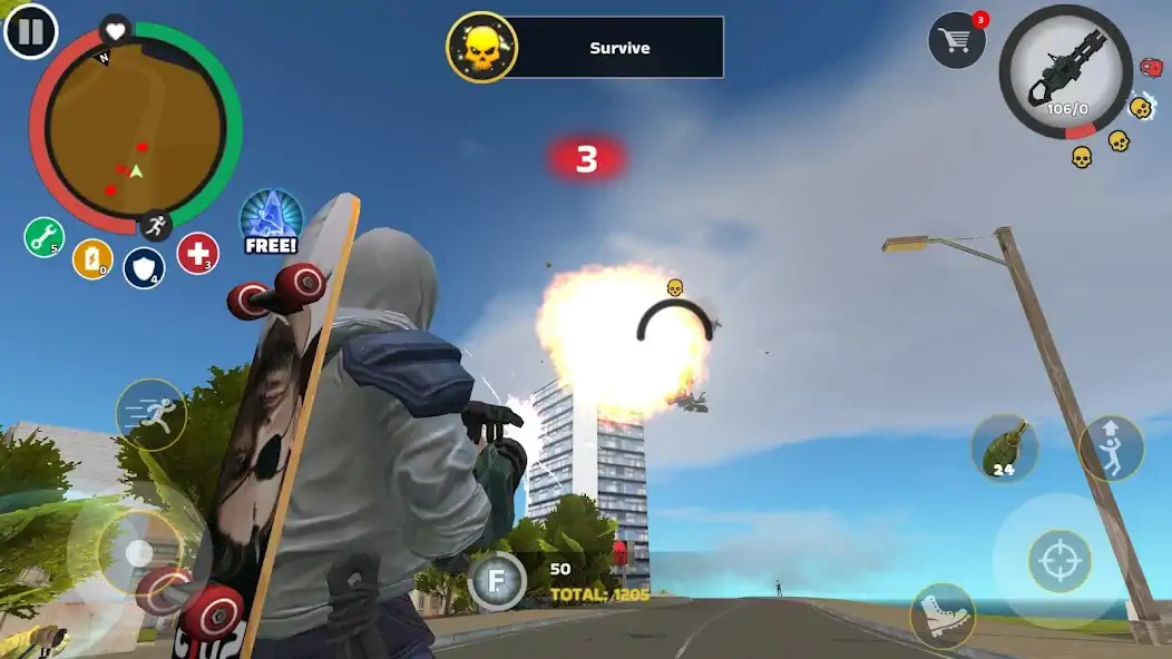 Скачать Rope Hero: Mafia City Wars [MOD Бесконечные деньги] на Андроид