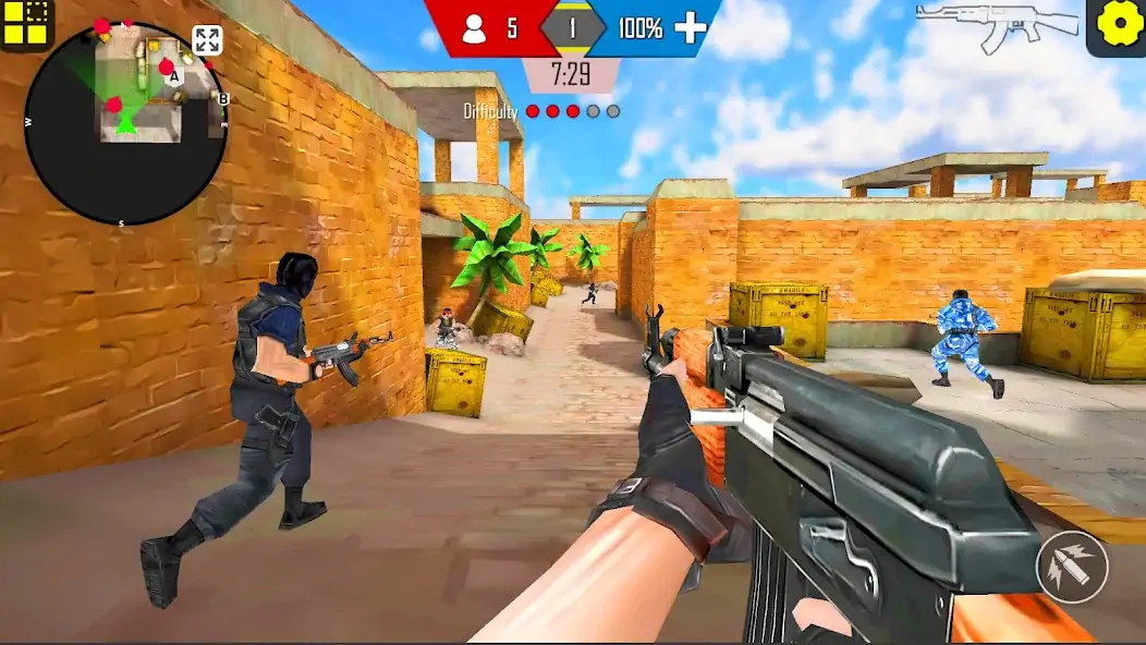 Скачать Counter Attack: CS Strike Ops [MOD Много монет] на Андроид