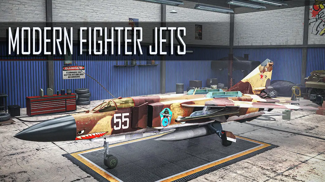 Скачать Jet Fighter: Plane Game [MOD Бесконечные монеты] на Андроид
