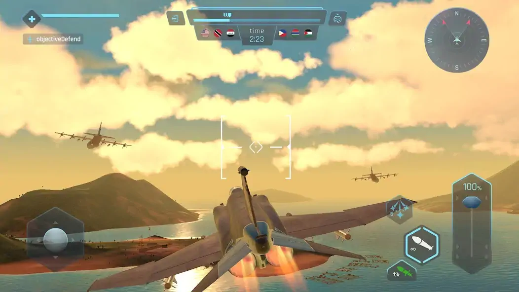 Скачать Sky Warriors: воздушные бои [MOD Бесконечные деньги] на Андроид