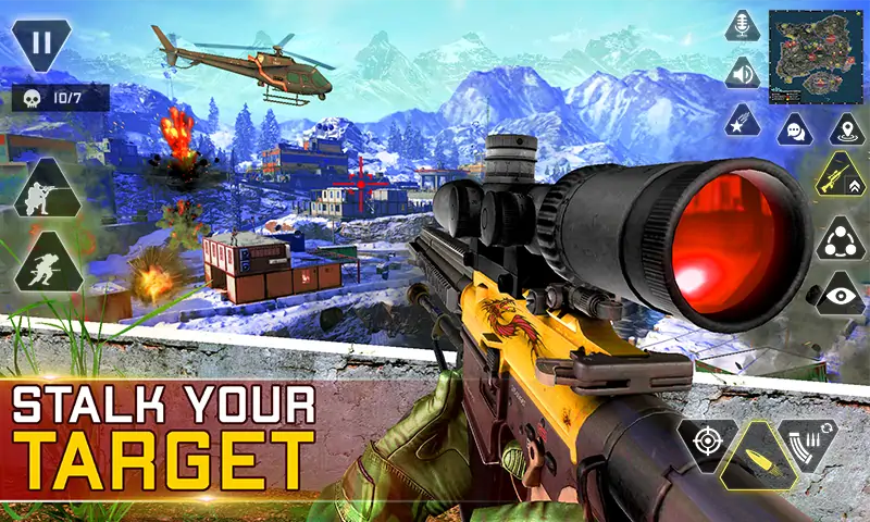 Скачать IGI Sniper Gun Shooting Games [MOD Много монет] на Андроид