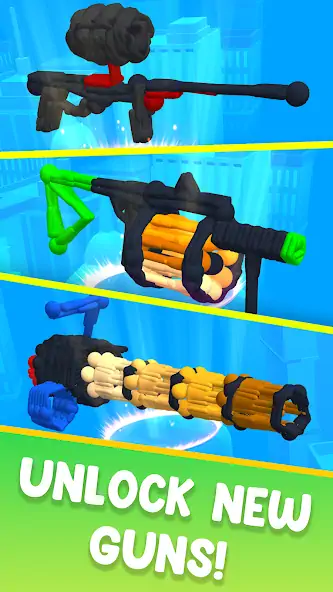 Скачать Human Gun! [MOD Бесконечные монеты] на Андроид