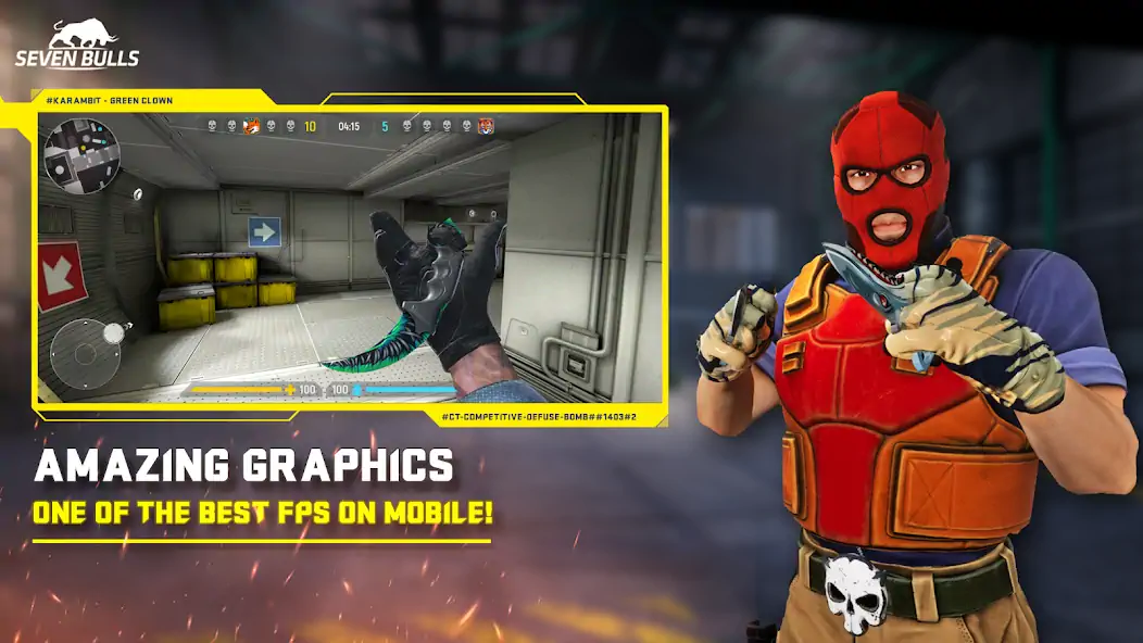 Скачать Counter Attack Multiplayer FPS [MOD Много монет] на Андроид