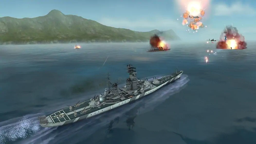 Скачать Морская битва: Мировая война [MOD Много денег] на Андроид