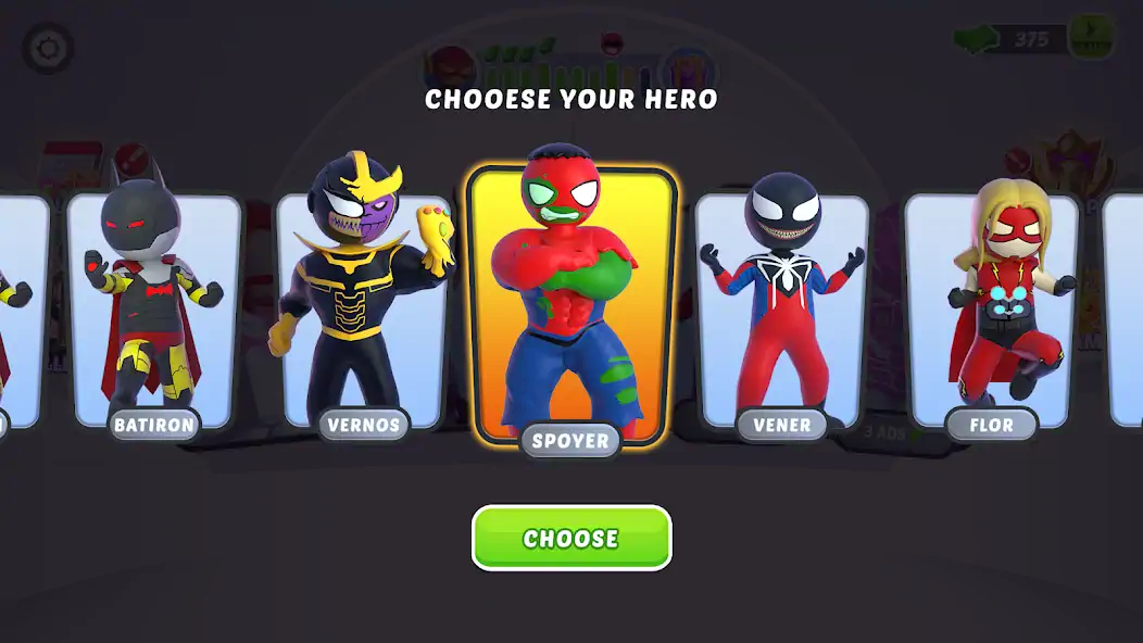 Скачать Stick Hero: Comic Superhero [MOD Много денег] на Андроид