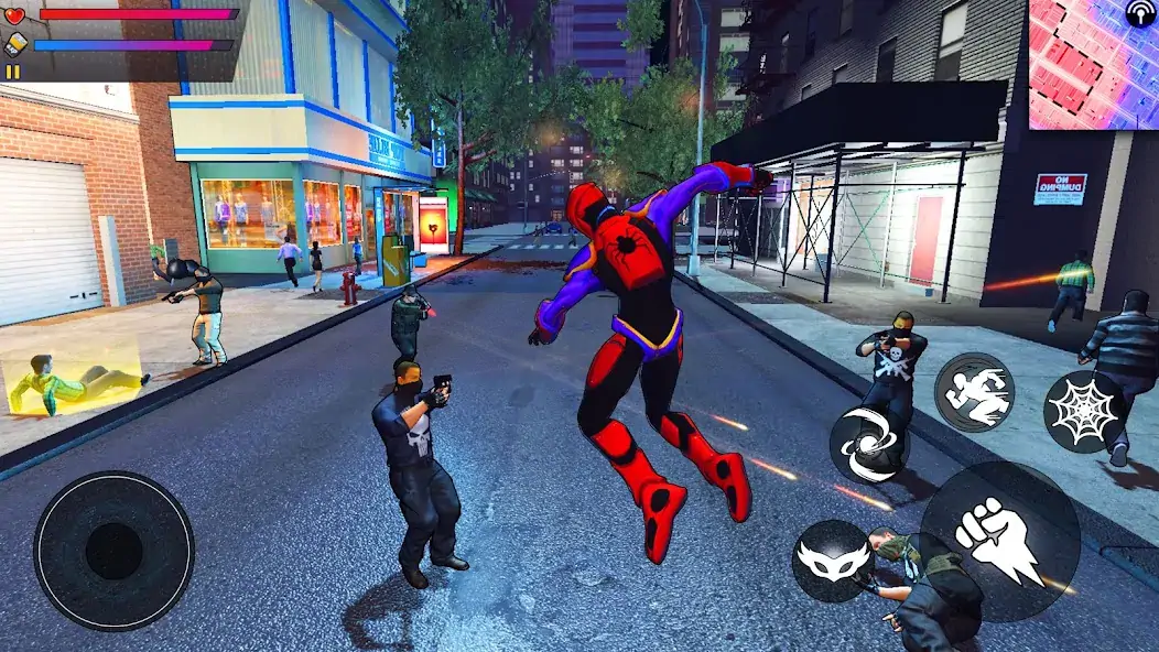 Скачать Spider Hero:Super City Hero [MOD Много монет] на Андроид