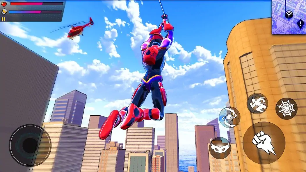 Скачать Spider Hero:Super City Hero [MOD Много монет] на Андроид