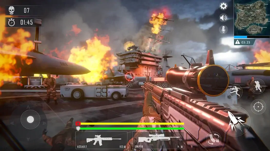 Скачать WarStrike FPS Offline Gun Game [MOD Много денег] на Андроид