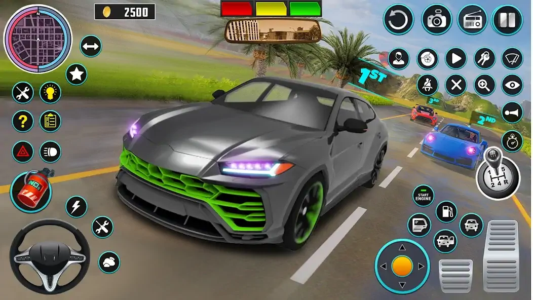 Скачать Open World Car Driving Games [MOD Много монет] на Андроид