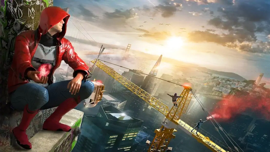 Скачать Incredible Flying SuperHero 3D [MOD Бесконечные монеты] на Андроид