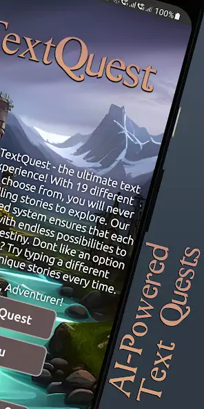 Скачать TextQuest - AI Chat RPG Game [MOD Много денег] на Андроид