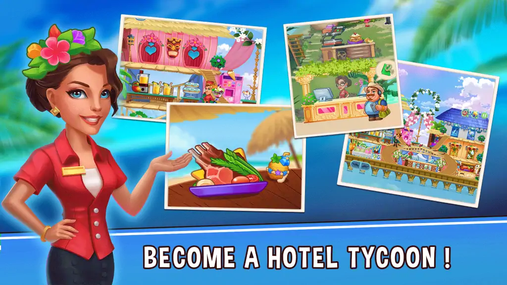 Скачать Hotel Empire Fever [MOD Много денег] на Андроид