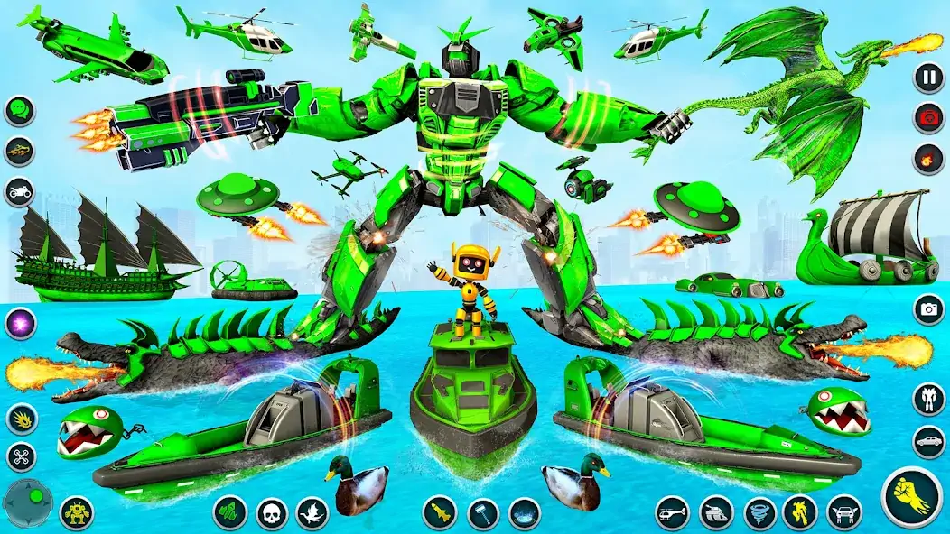 Скачать Dino Robot - Car Robot Games [MOD Много денег] на Андроид