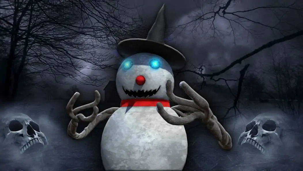 Скачать Evil Scary Snowman Games 3d [MOD Много денег] на Андроид