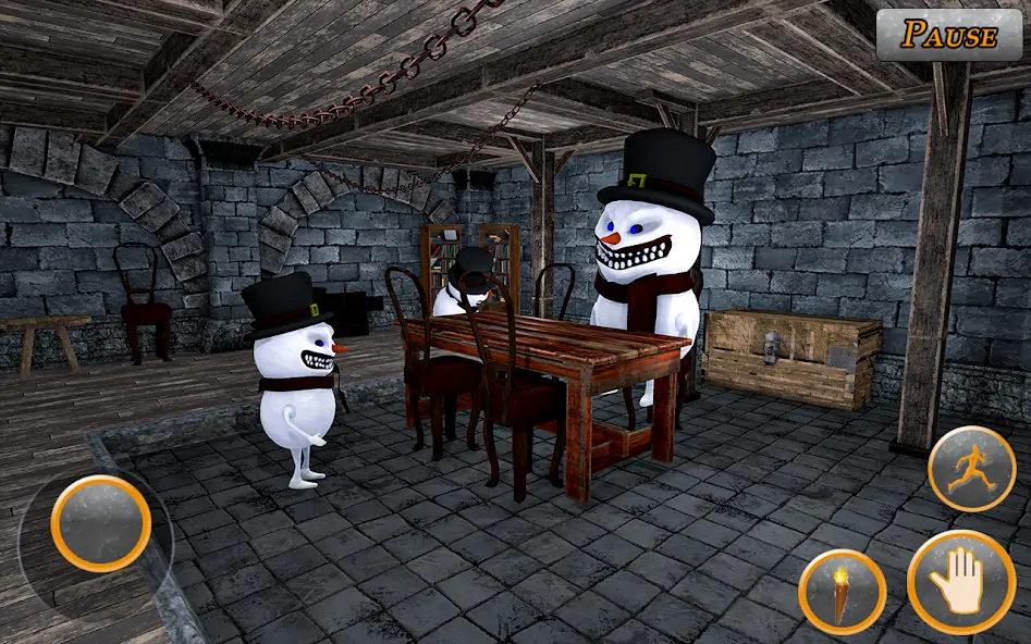 Скачать Evil Scary Snowman Games 3d [MOD Много денег] на Андроид