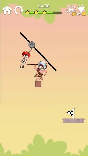 Скачать Zipline Rescue:физическая игра [MOD Бесконечные монеты] на Андроид