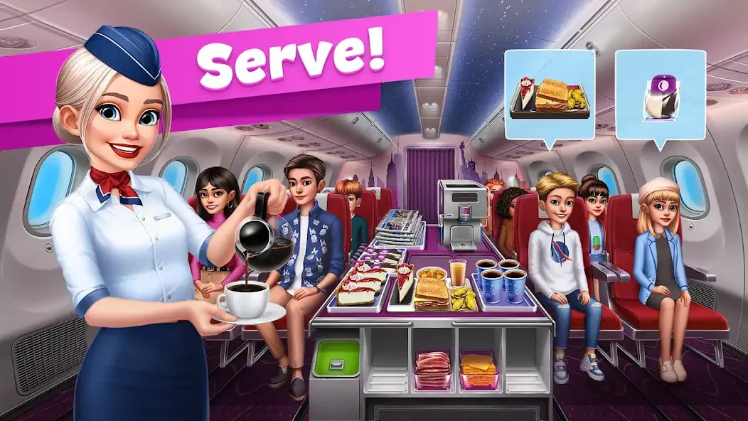 Скачать Airplane Chefs - Cooking Game [MOD Много денег] на Андроид