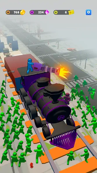 Скачать Train Defense: Зомби Игра [MOD Много монет] на Андроид