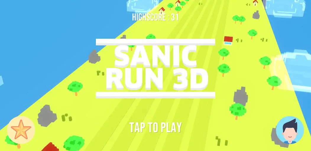 Скачать Sanic Run 3D [MOD Много монет] на Андроид