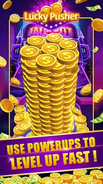Скачать Lucky Cash Pusher Coin Games [MOD Бесконечные деньги] на Андроид