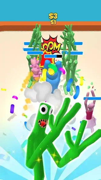 Скачать Super Monster: Rainbow Friends [MOD Бесконечные деньги] на Андроид