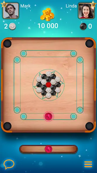 Скачать Carrom Lure - игра в бильярд [MOD Бесконечные деньги] на Андроид