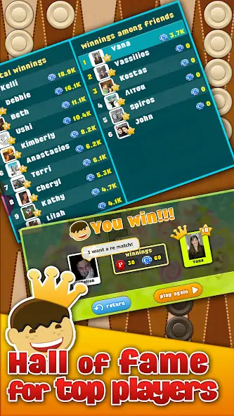 Скачать Backgammon Arena - Нарды [MOD Много денег] на Андроид