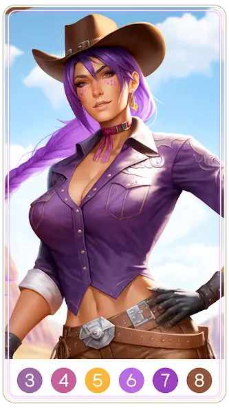 Скачать Wild West Color by Number [MOD Много денег] на Андроид
