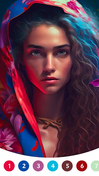 Скачать Portrait Paint by Number [MOD Бесконечные монеты] на Андроид