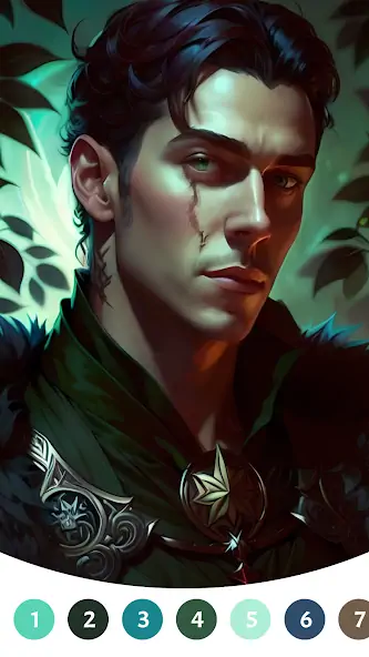 Скачать Portrait Paint by Number [MOD Бесконечные монеты] на Андроид