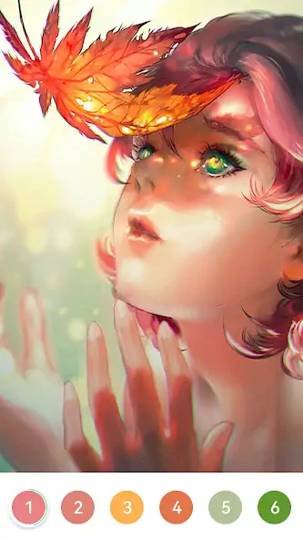 Скачать Girls Paint by Number Coloring [MOD Бесконечные деньги] на Андроид